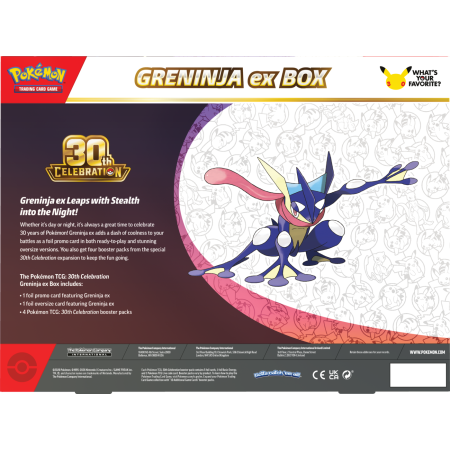 Pokémon TCG: 30th Celebration - Ex Box - Greninja ex